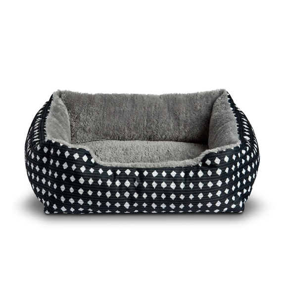 Cozy Black and Gray Pet Bed - Picture 1 of 6